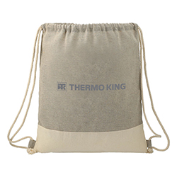 TK RECYCLED COTTON DRAWSTRING BAG 